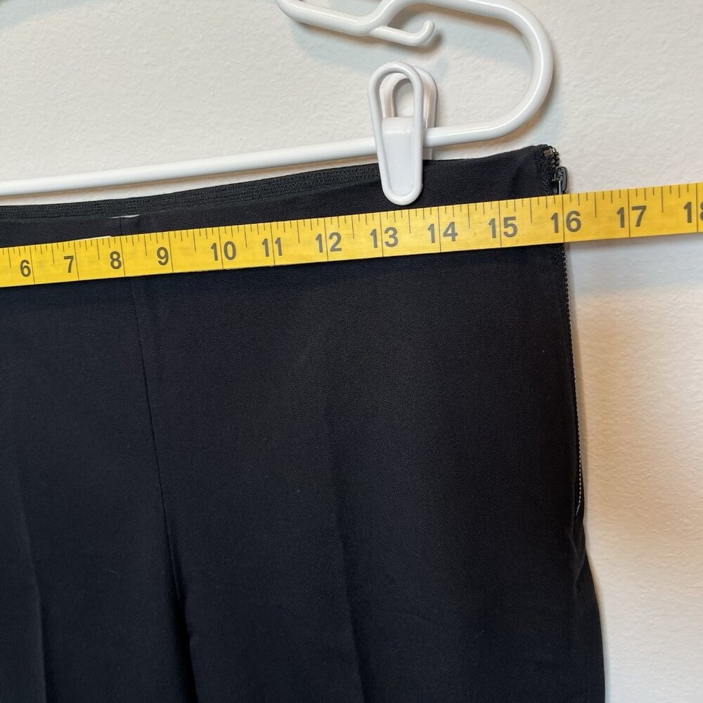 Everlane Women’s Size 14 Black Pants High Waisted Tapered Leg Crop Stretch Zip - Picture 4 of 10